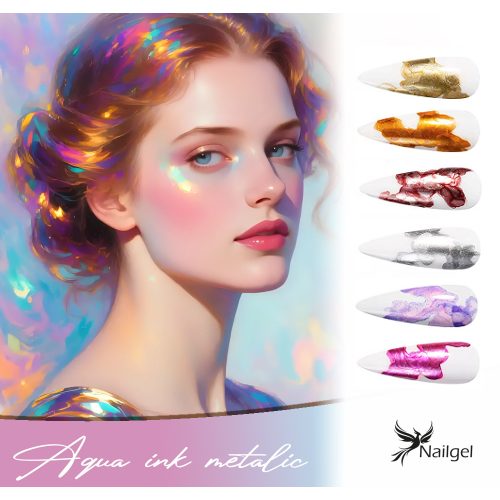 Aqua Ink colección de 6 METAL piezas