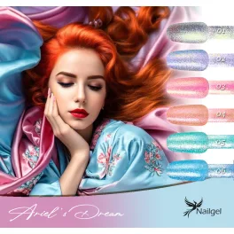   Colección de barniz de gel Ariel's Dream con 6 almohadillas de gel y margaritas de regalo