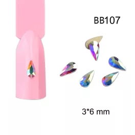   Piedra de molde de diamantes de imitación, AB pretender, caer 20 piezas