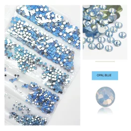   Conjunto de 1680 diamantes de imitación de cristal en 6 tamaños - Opal azul
