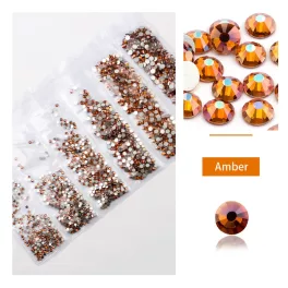   Conjunto de 1680 diamantes de imitación de cristal en 6 tamaños P21 - Ámbar