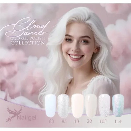 CCO esmalte semipermanente  6 piezas Selección de color - Cloud Dancer - Regalo con margarita