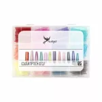 Plantilla de uñas de plástico, 12 combinaciones diferentes, 296 piezas