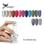 Selección de barniz de gel de platino de 15 piezas con margarita de regalo