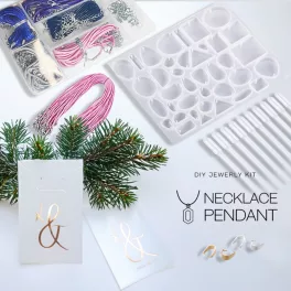   Kit de fabricación de joyas DIY para collar con colgante  - NECKLACE PEDANT