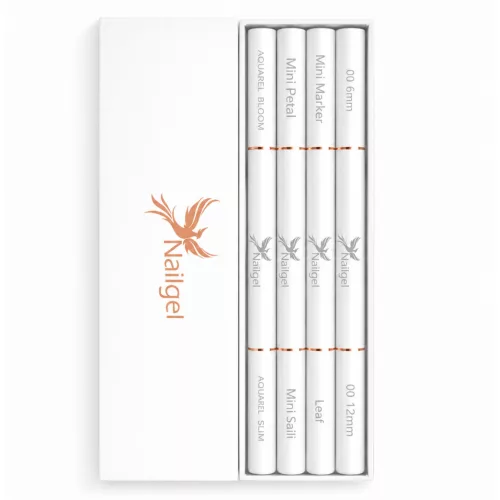 Set de Pinceles Dual Pro para Decoración de Uñas