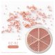 Granos de rosegold spray/caviar tamaño mixto