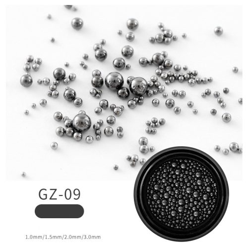 Abalorios de spray negro/caviar tamaño mixto - paquete pequeño