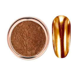 Polvo de cromo dorado oscuro