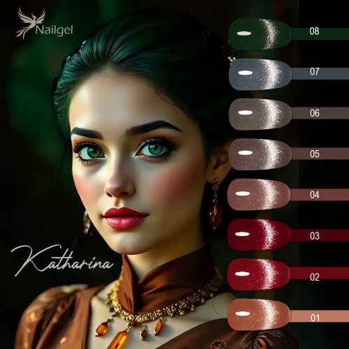 Colección de esmaltes en gel Katharina – 8 unidades + margarita de regalo
