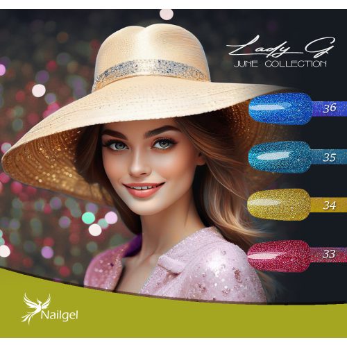 Lady G 4-pcs esmalte semipermanente conjunto con- Jun collection -  daisy regalo