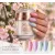 Colección Liquid Polygel pastel (6 piezas) en envase con bomba, con margarita efecto de regalo