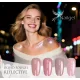 Colección Liquid Polygel REFLECTIVE  de 4 piezas en tarro con dispensador, con regalo – paleta de muestra (margarita).  