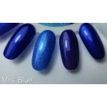 Colección de esmaltes en gel Mrs&Mr Blue con 4 geles y un regalo: una rueda de muestra (margarita).