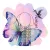 Plantilla de arte de uñas - mariposa - 1pcs