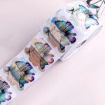 Nail art template - mariposa - 500 piezas