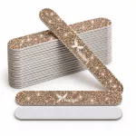 Mini limas de uñas con superficie de glitter – set de 50 unidades