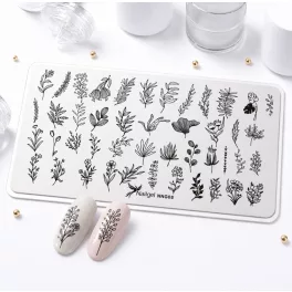 Placa de estampación para uñas 6 × 12 cm – NNG08