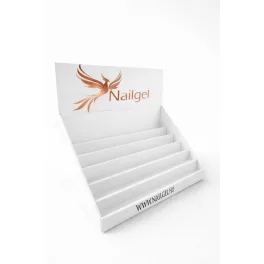   Expositor de cartón Nailgel para salón – para 72 esmaltes semipermanentes Nailgel