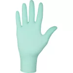 Guantes de prueba verdes de menta sin polvo de nitrilo verde nitrílex L