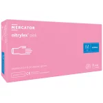 Nitrilo rosa Nitrylex Sin Polvo De Nitrilo Rosa Claro Guantes De Prueba S                    