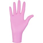 Nitrilo rosa Nitrylex Sin Polvo De Nitrilo Rosa Claro Guantes De Prueba L                 