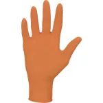Guantes de prueba impregnados de nitrilo naranja nitrílico M                    
