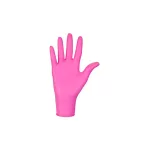 Nitrilex magenta, nitrilo magenta sin polvo (rosa intenso) guantes de prueba L        