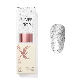 Silver Top Coat – Gel de brillo 8 ml