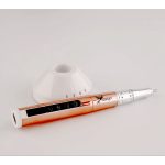 Molinillo de uñas inalámbrico profesional de 35.000 velocidades, cepillado con carbono, con pantalla LCD, púrpura-rosa