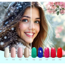   Colección Snowflake Base de 9 bases Compact Base para esmalte en gel con margarita de muestra de regalo
