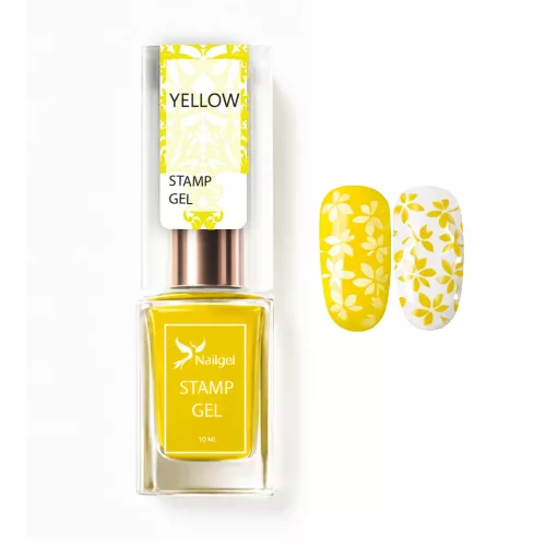 Esmalte para stamping – Stamp gel – YELLOW 10 ml
