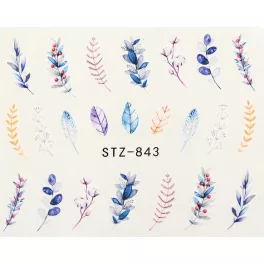 Pegatina de uñas de hojas de otoño 2