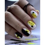 Polka Top Coat - Black&White dots - Gel 8ml