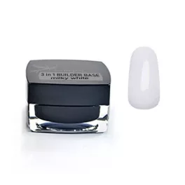   3 en 1 frasco de cimentación, construcción y pegamento base gel (blanco lechoso) - 3in1 base de construcción - 50 ml
