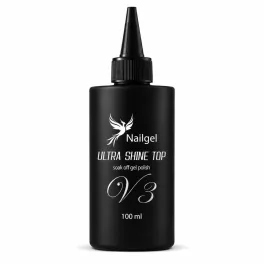 Gel Top Coat Ultra Shine - Recarga V3 100 ml
