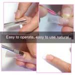 Uñas y fibras de seda de extensión 