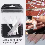 Uñas y fibras de seda de extensión 