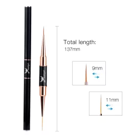  Cepillo decorativo 0, doble punta, 9 y 11 mm de longitud de rosca
